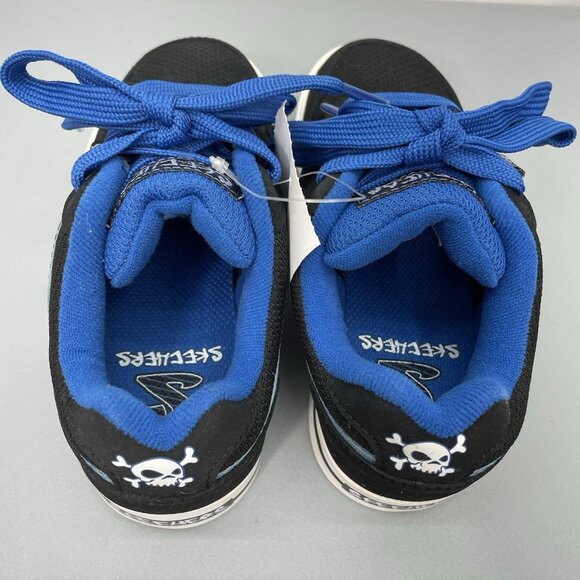 Skechers Vert II Skate Sneakers Shoes Athletic Blue Black Kids 12.5 - Picture 8 of 14
